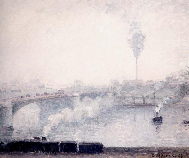 Camille Pissarro Rouen,Effect of Fog oil painting picture